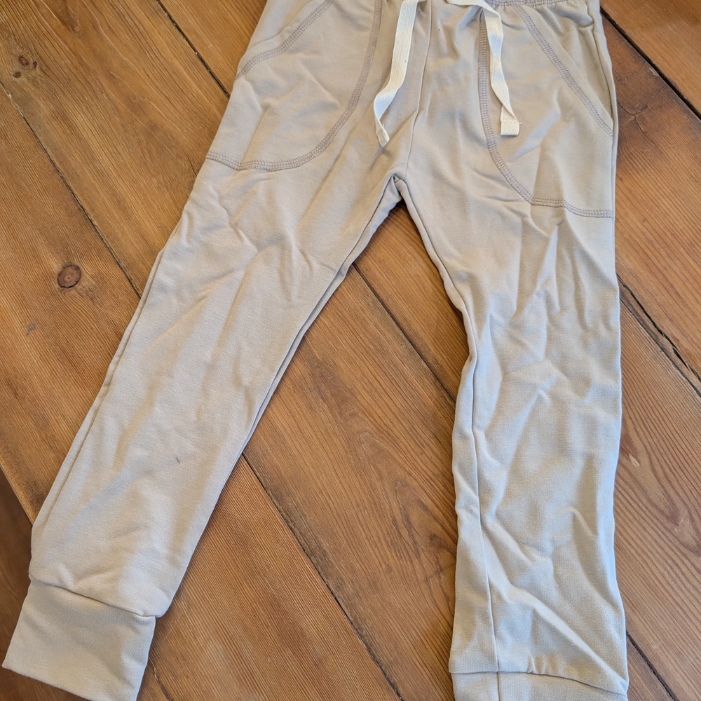 Kids Beige Sweatpants